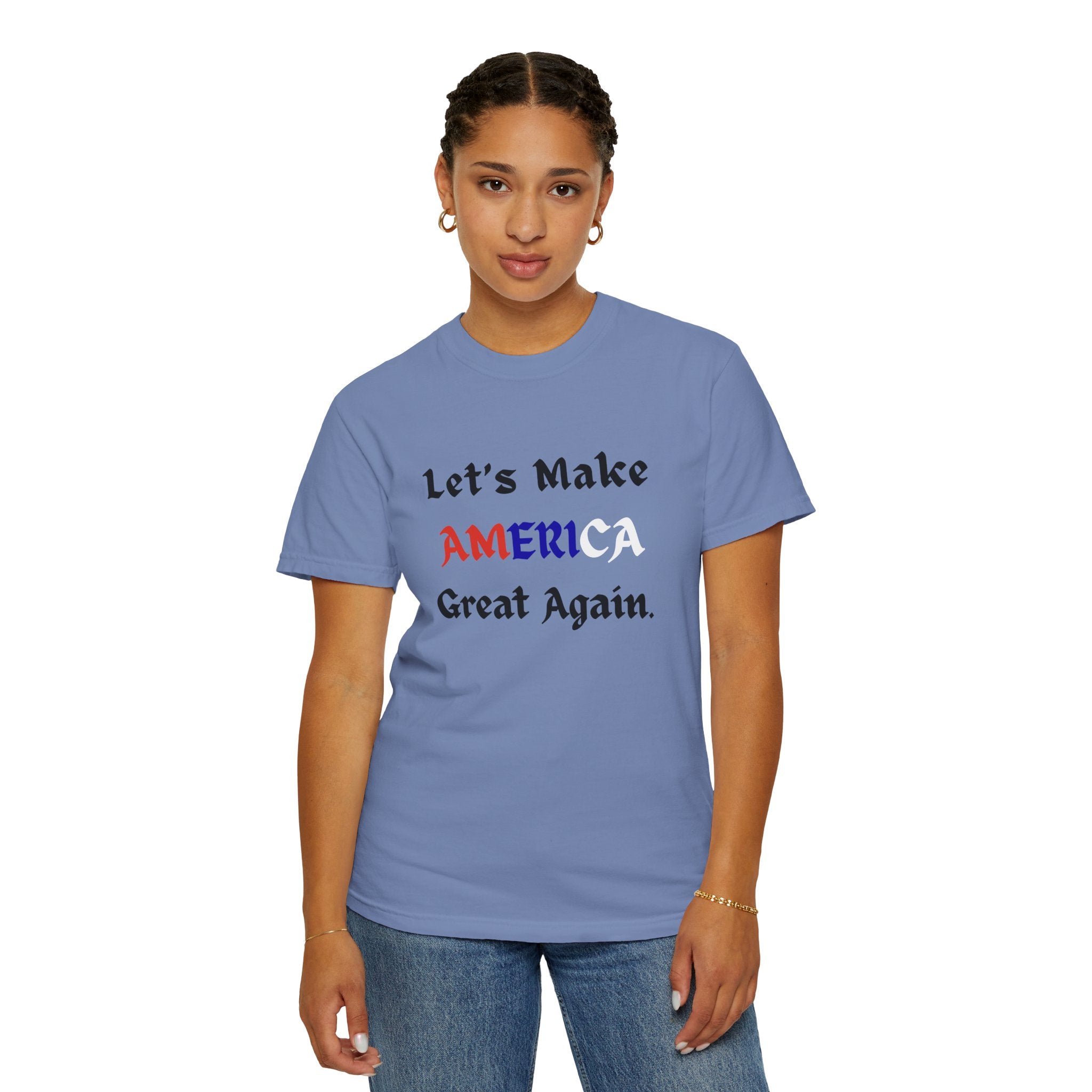 Patriotic American Flag Color T-Shirt | Unisex | 100% Cotton | American Pride Spirit