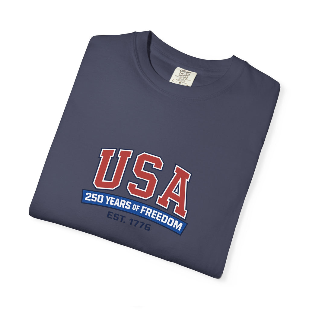 USA 250 Years of Freedom T-Shirt | Unisex | 100% Cotton | American Pride Spirit