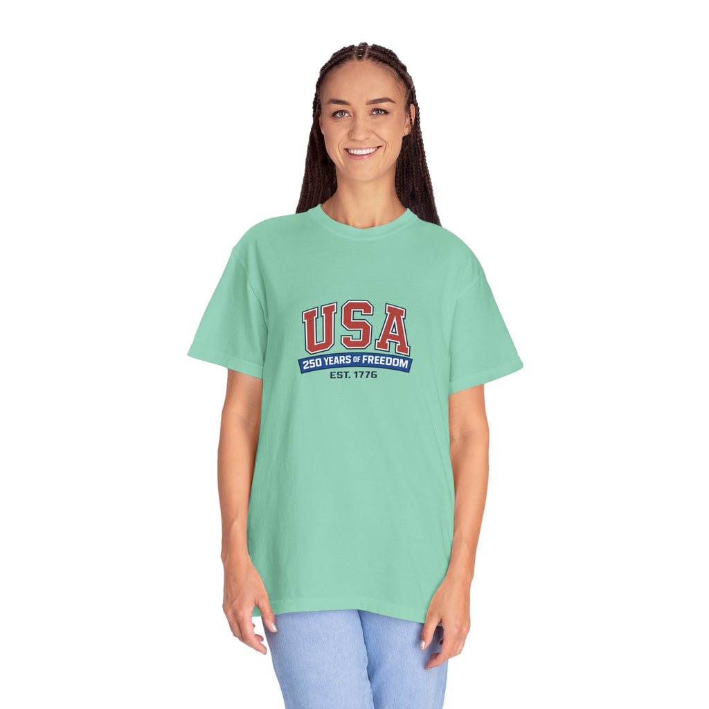 USA 250 Years of Freedom T-Shirt | Unisex | 100% Cotton | American Pride Spirit