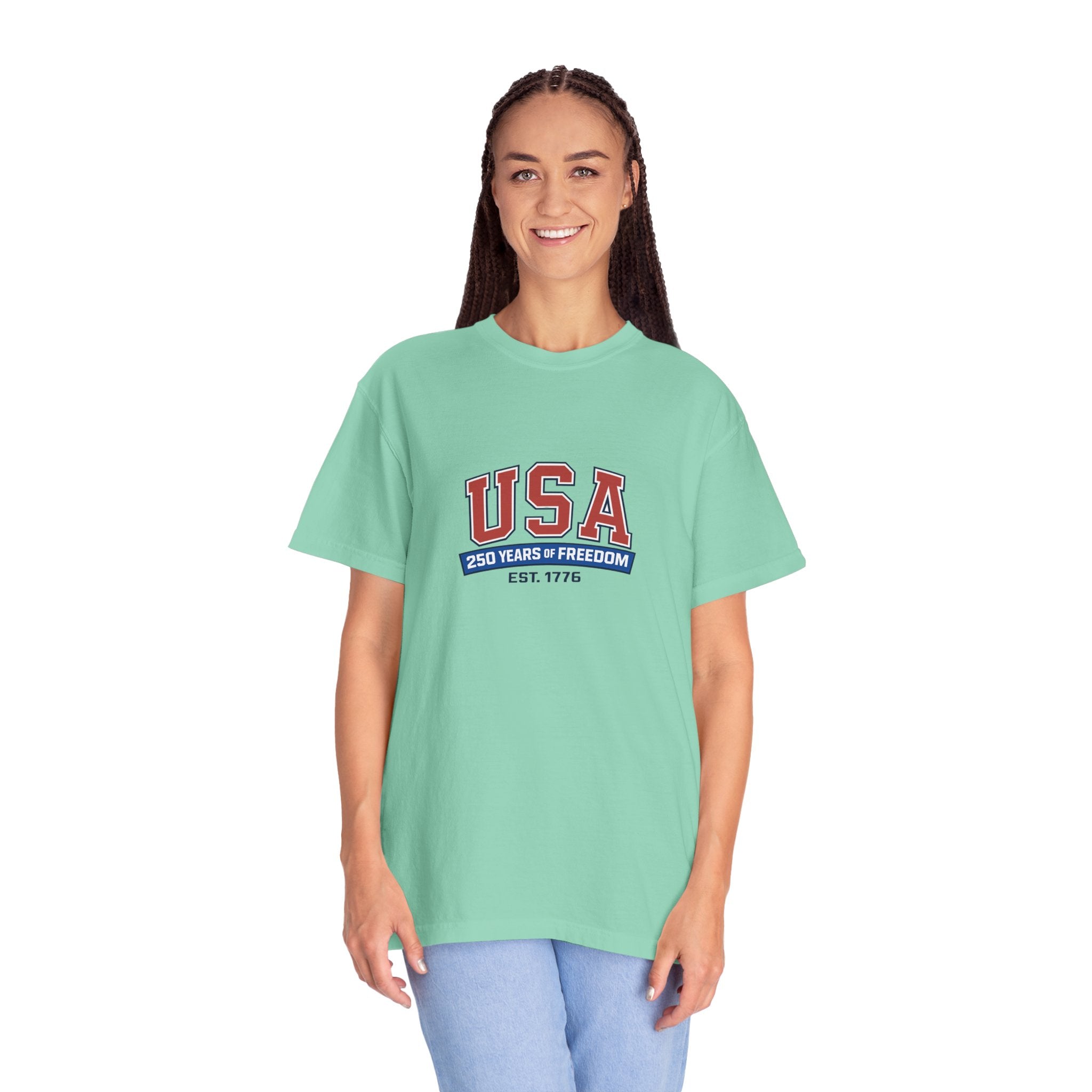 USA 250 Years of Freedom T-Shirt | Unisex | 100% Cotton | American Pride Spirit