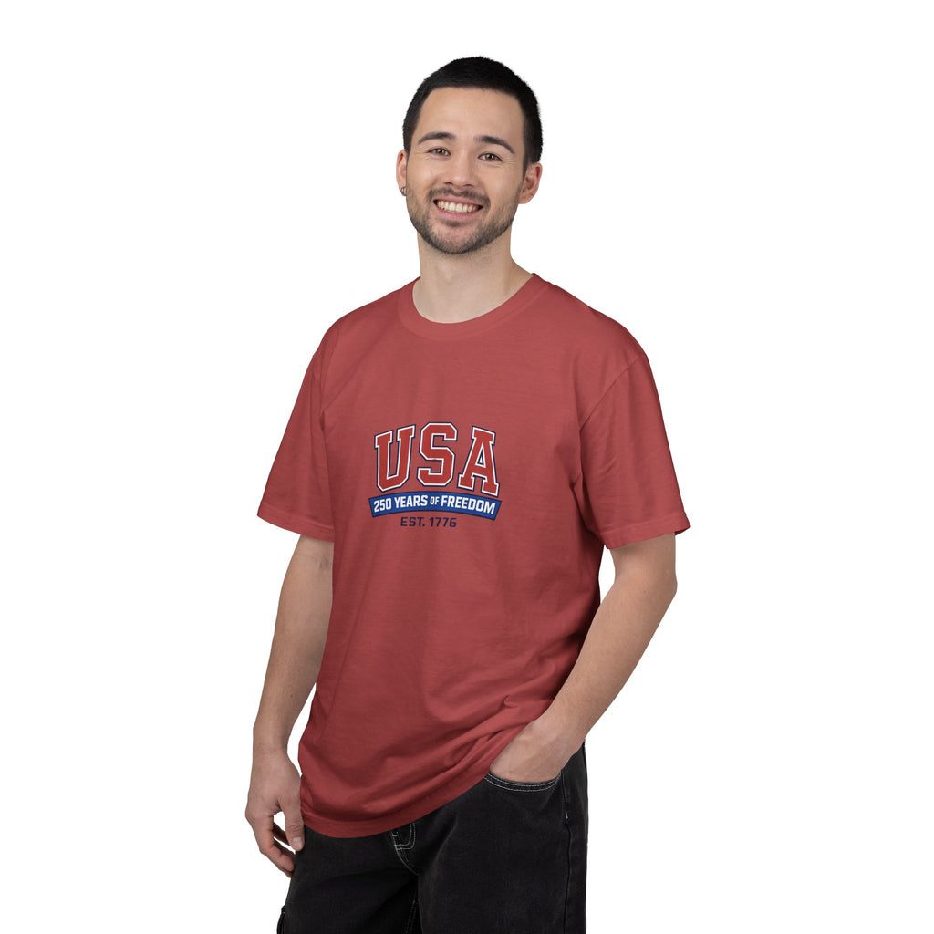 USA 250 Years of Freedom T-Shirt | Unisex | 100% Cotton | American Pride Spirit