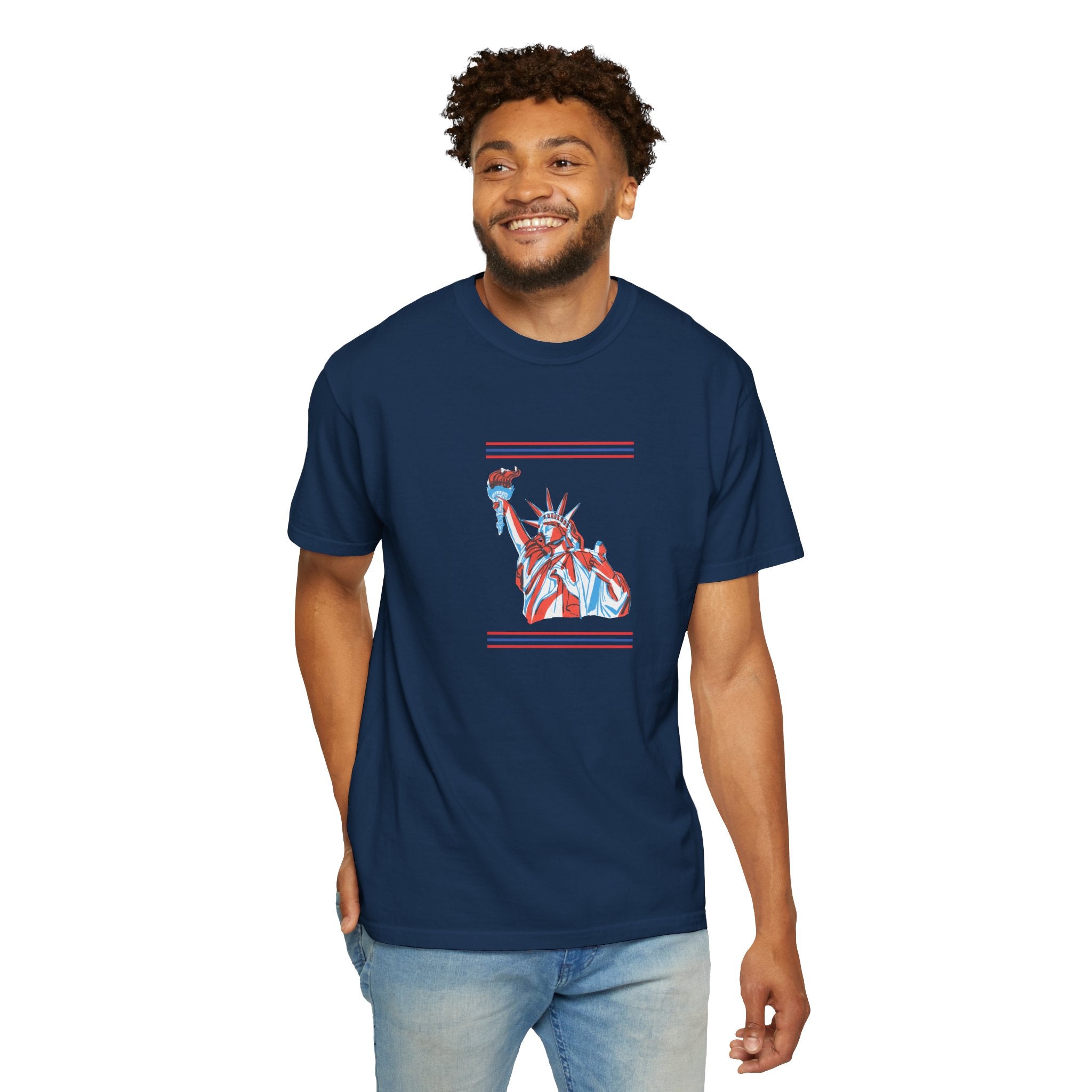 Patriotic Stars & Liberty Tee | Unisex | 100% Cotton | American Pride Spirit