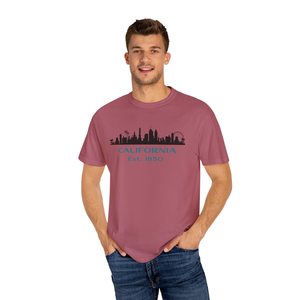 California Skyline T-shirt | Unisex | 100% Cotton | American Pride Spirit