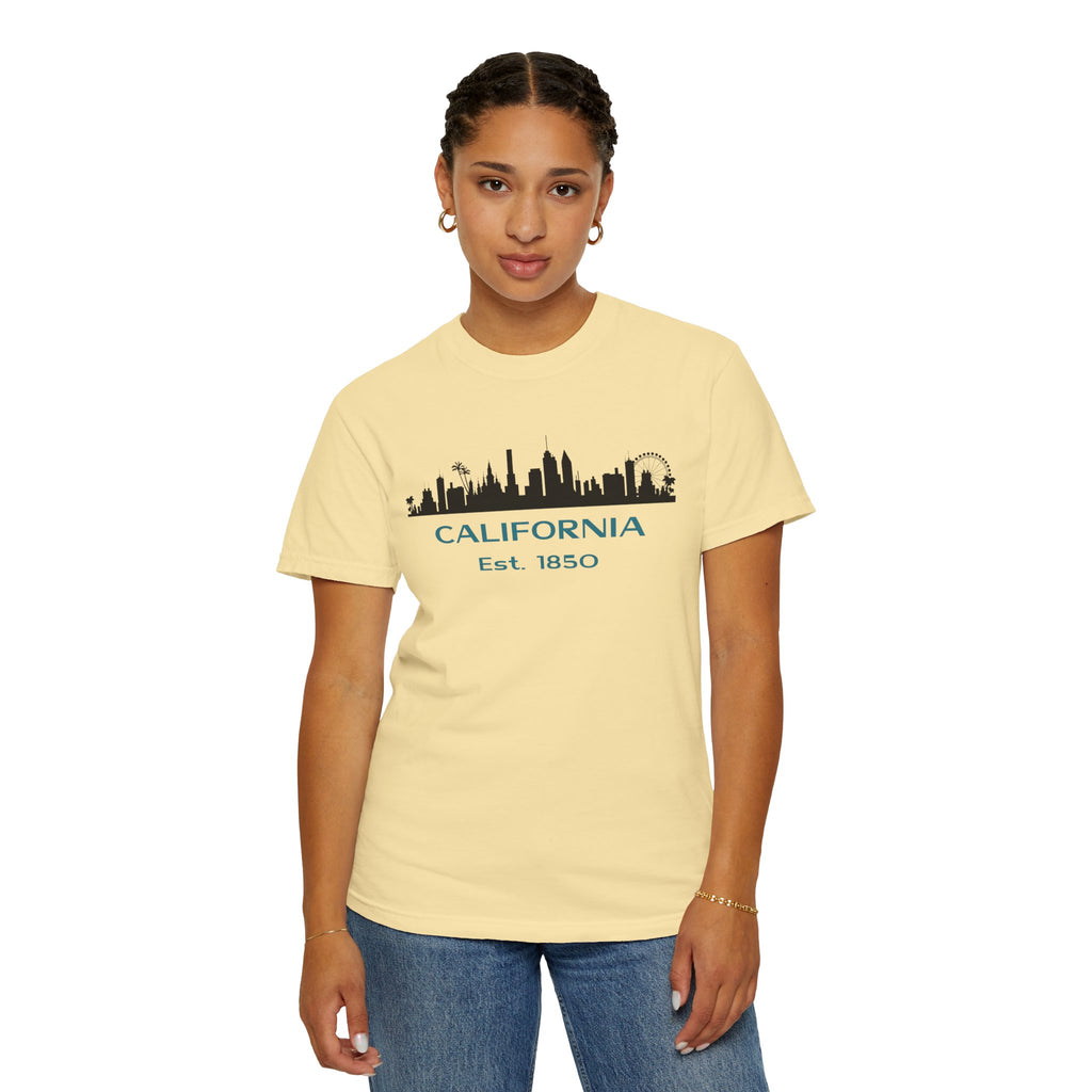 California Skyline T-shirt | Unisex | 100% Cotton | American Pride Spirit