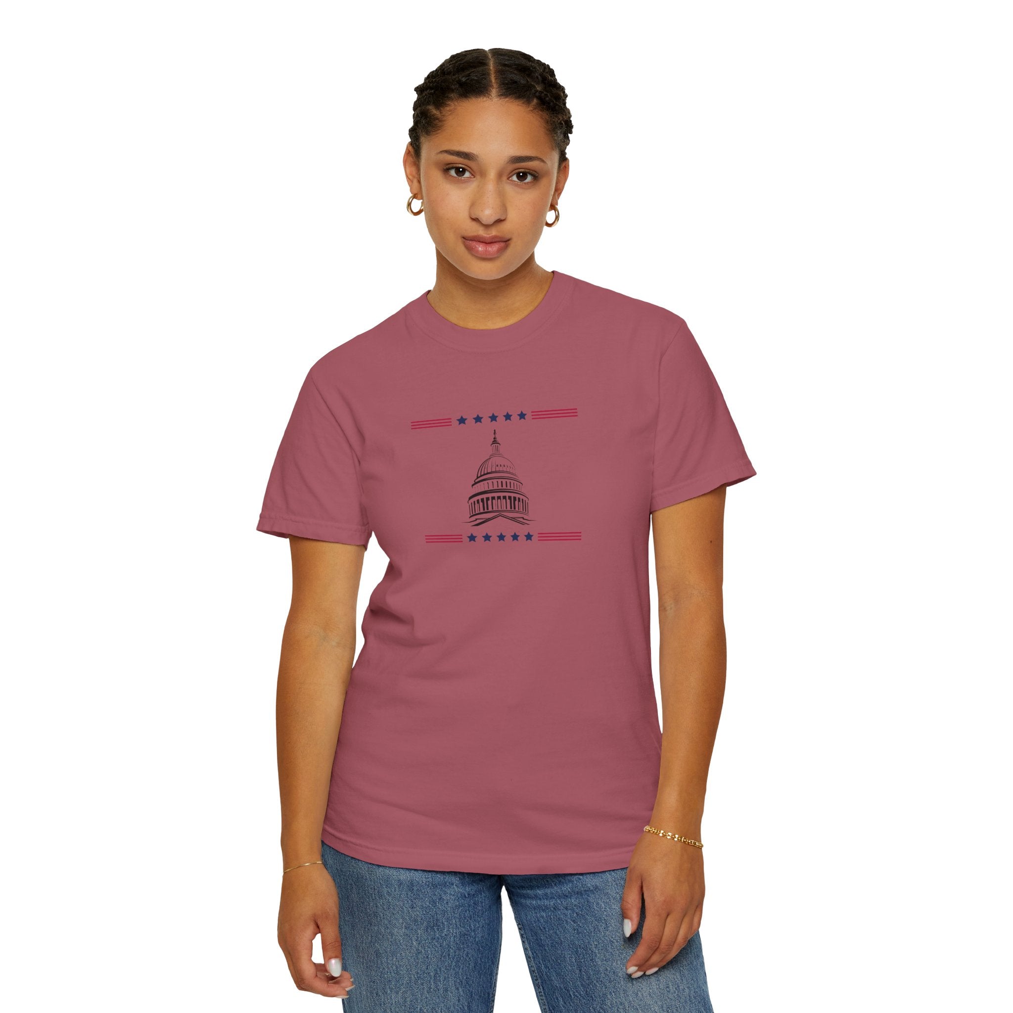 Washington Capitol Dome T-Shirt | Unisex | 100% Cotton | American Pride Spirit