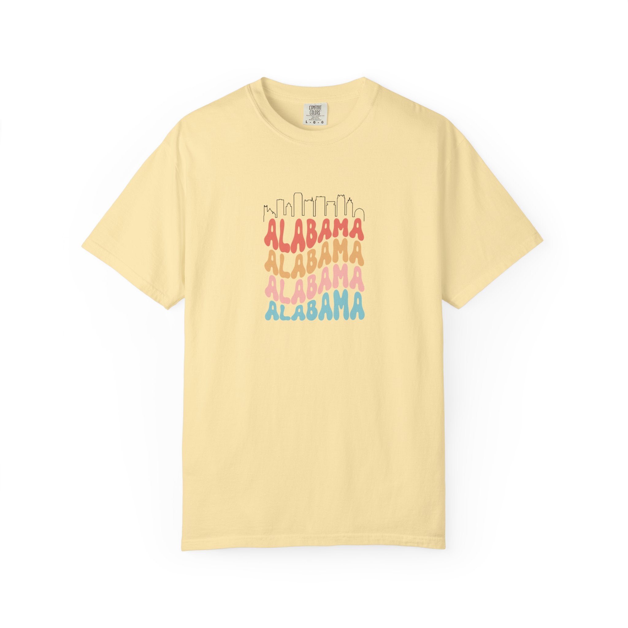 Alabama Designer Skyline T-Shirt | Unisex  | 100% Cotton | American Pride Spirit