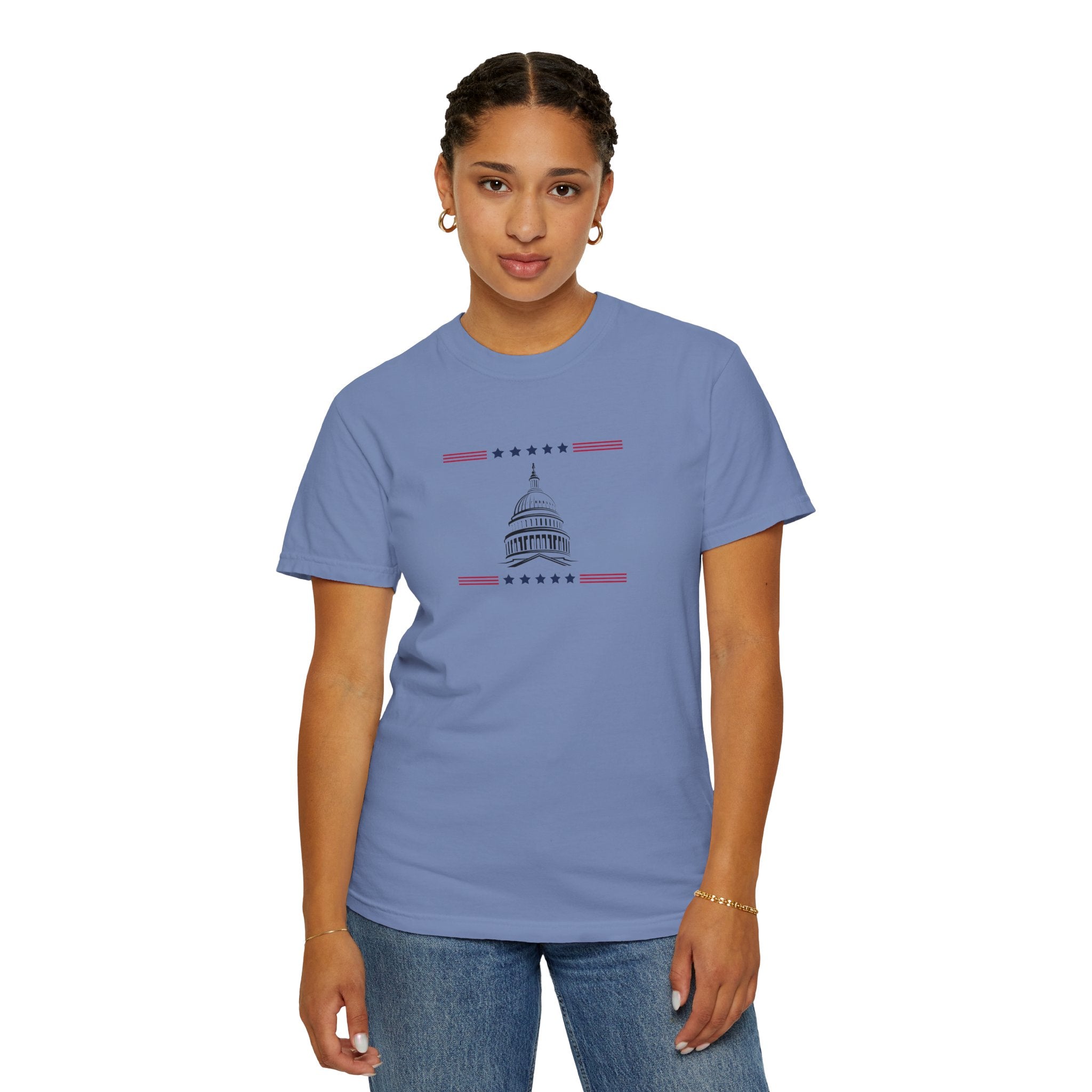 Washington Capitol Dome T-Shirt | Unisex | 100% Cotton | American Pride Spirit