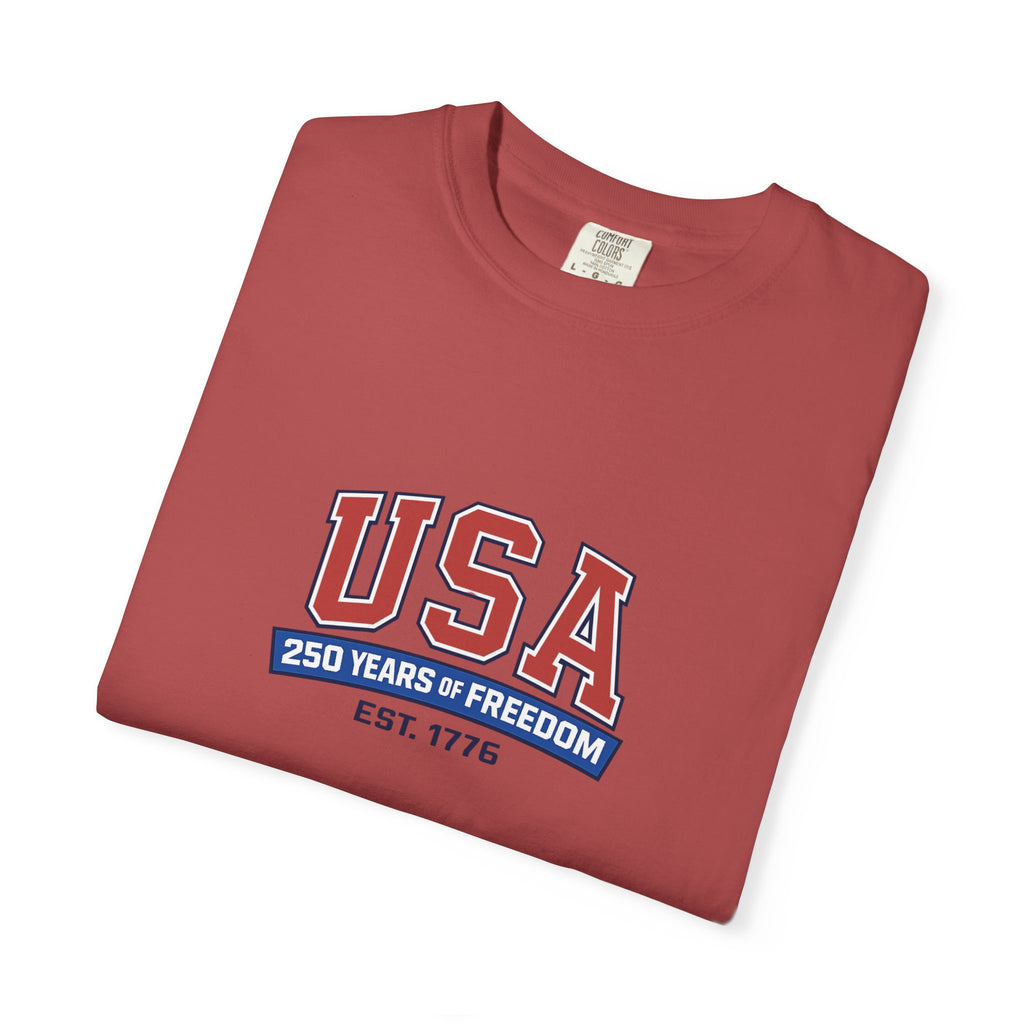 USA 250 Years of Freedom T-Shirt | Unisex | 100% Cotton | American Pride Spirit