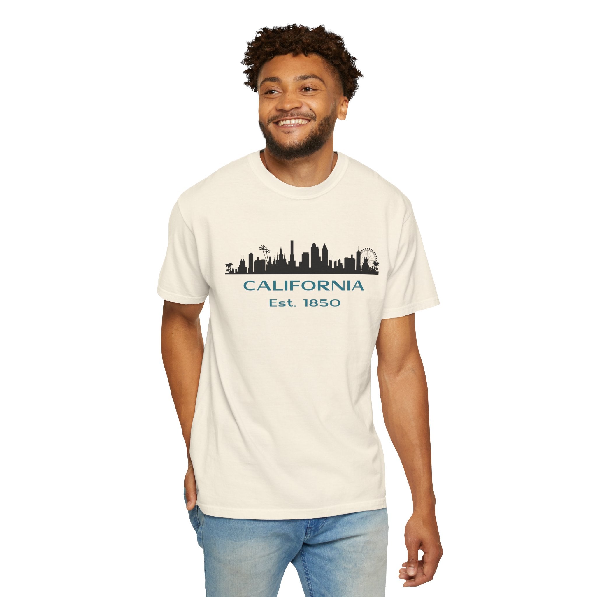 California Skyline T-shirt | Unisex | 100% Cotton | American Pride Spirit