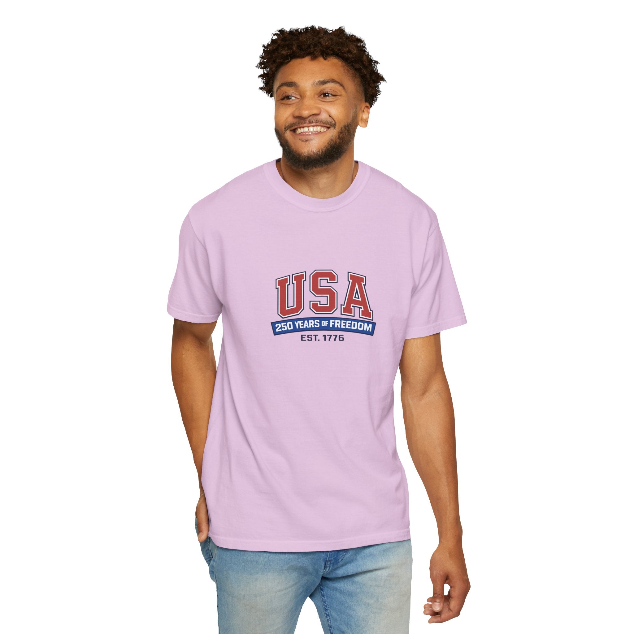 USA 250 Years of Freedom T-Shirt | Unisex | 100% Cotton | American Pride Spirit