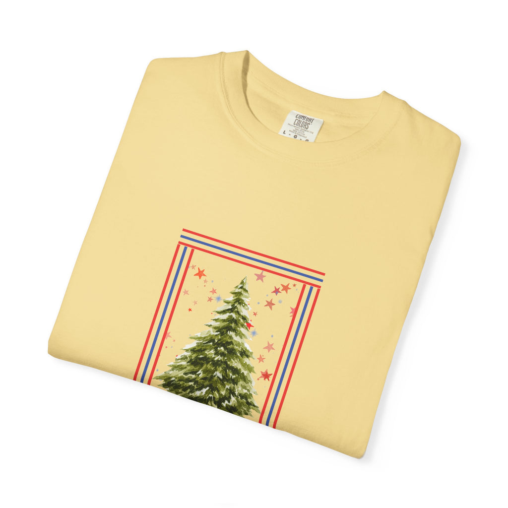 Christmas Tree Graphic T-Shirt | Unisex | 100% Cotton | American Pride Spirit