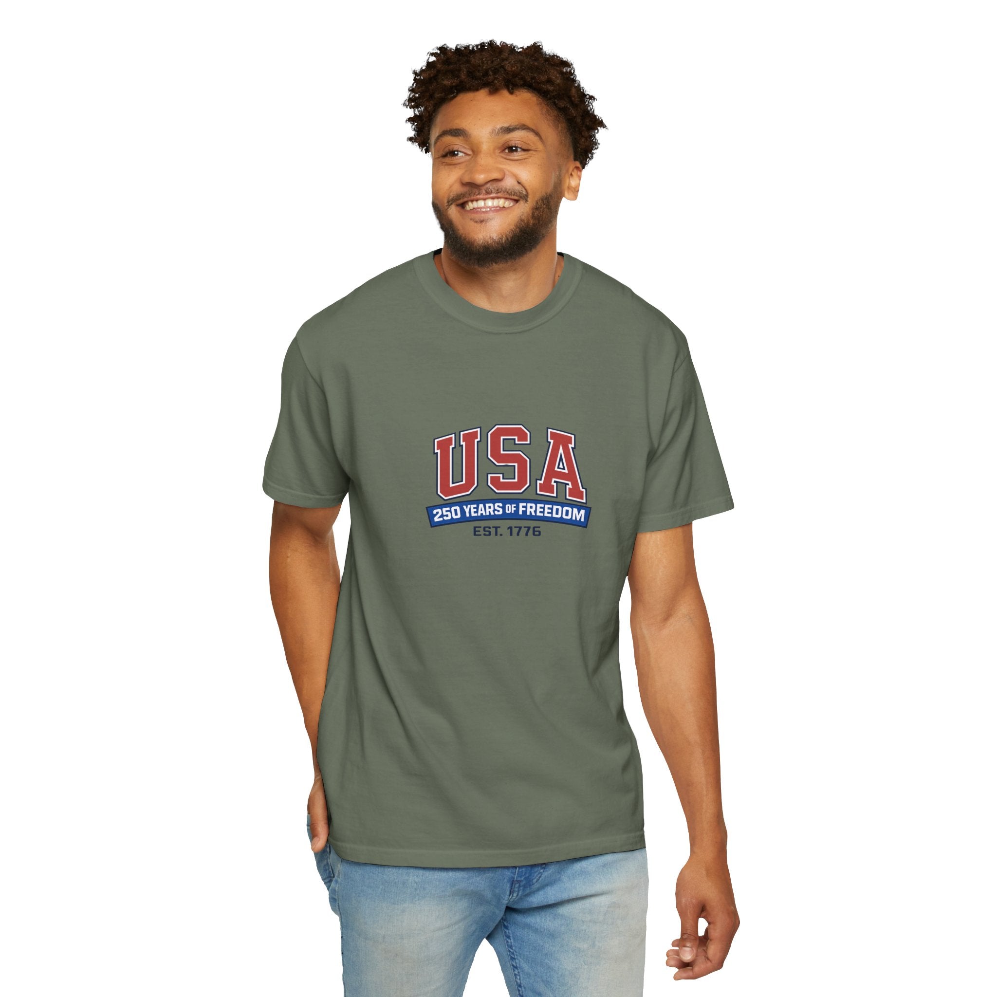 USA 250 Years of Freedom T-Shirt | Unisex | 100% Cotton | American Pride Spirit