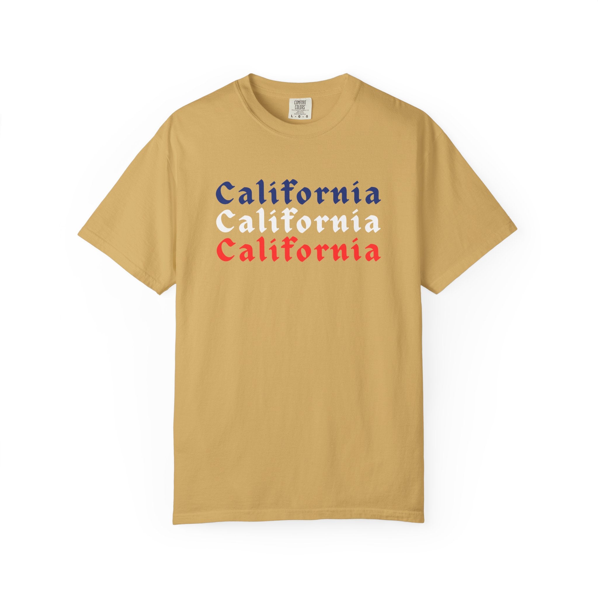 California Patriotic Colors T-Shirt | Unisex | 100% Cotton | American Pride Spirit