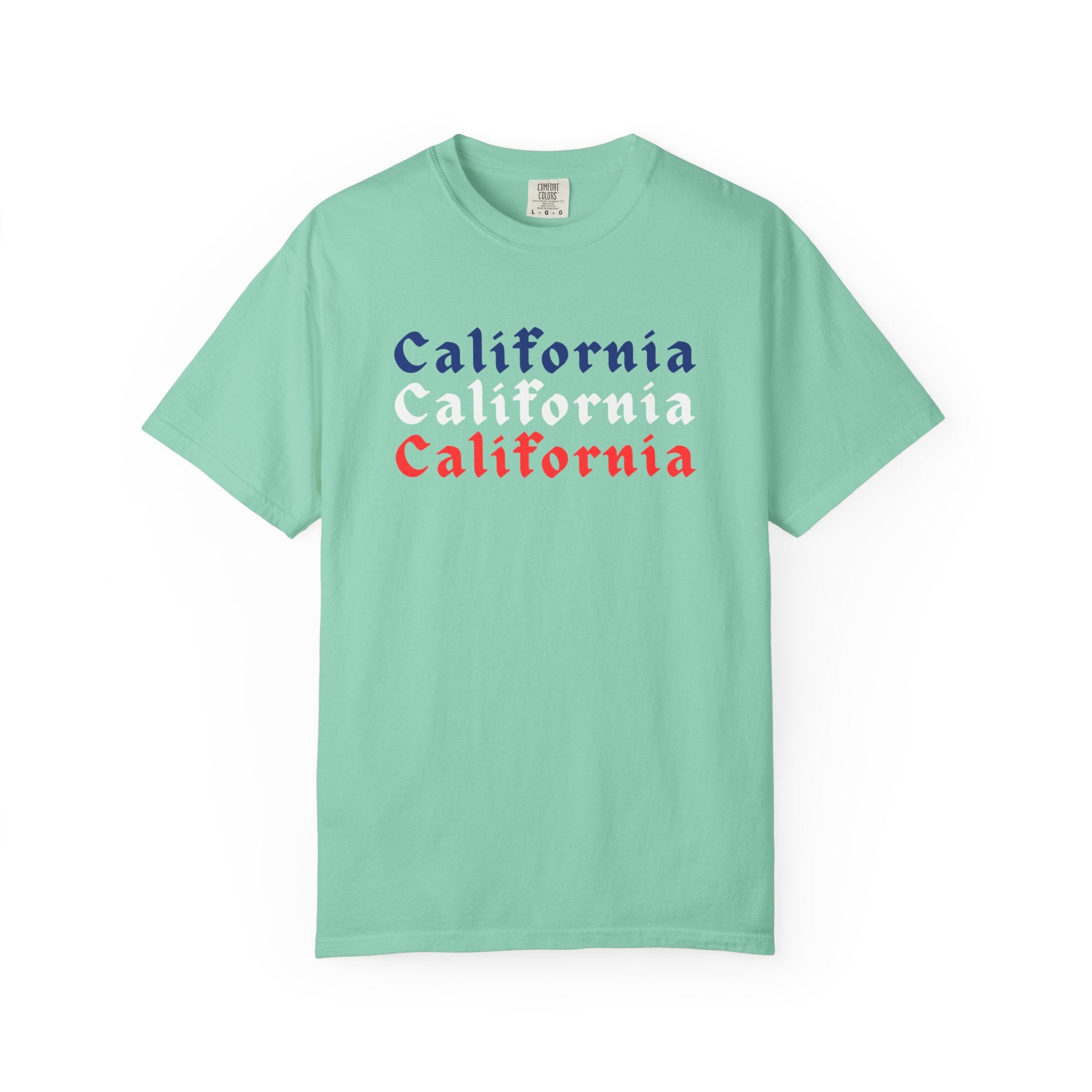 California Patriotic Colors T-Shirt | Unisex | 100% Cotton | American Pride Spirit