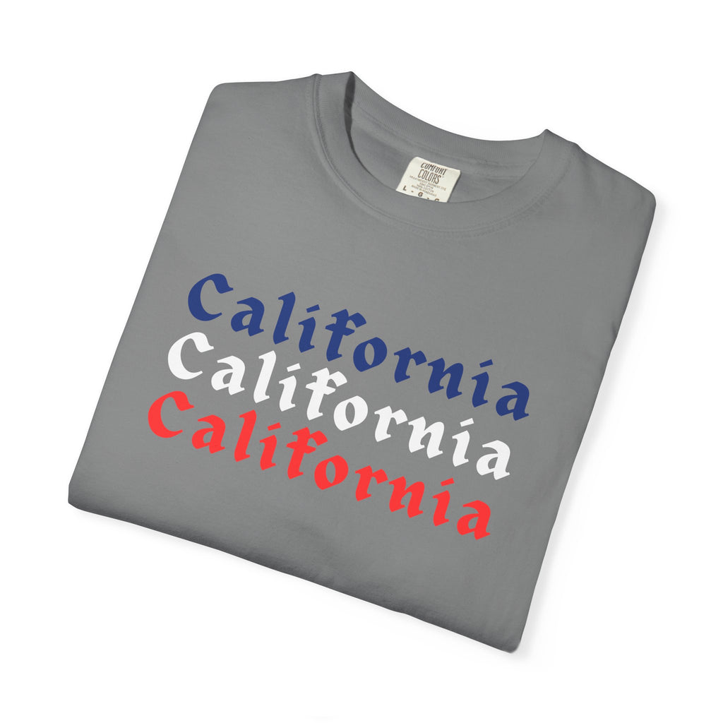 California Patriotic Colors T-Shirt | Unisex | 100% Cotton | American Pride Spirit