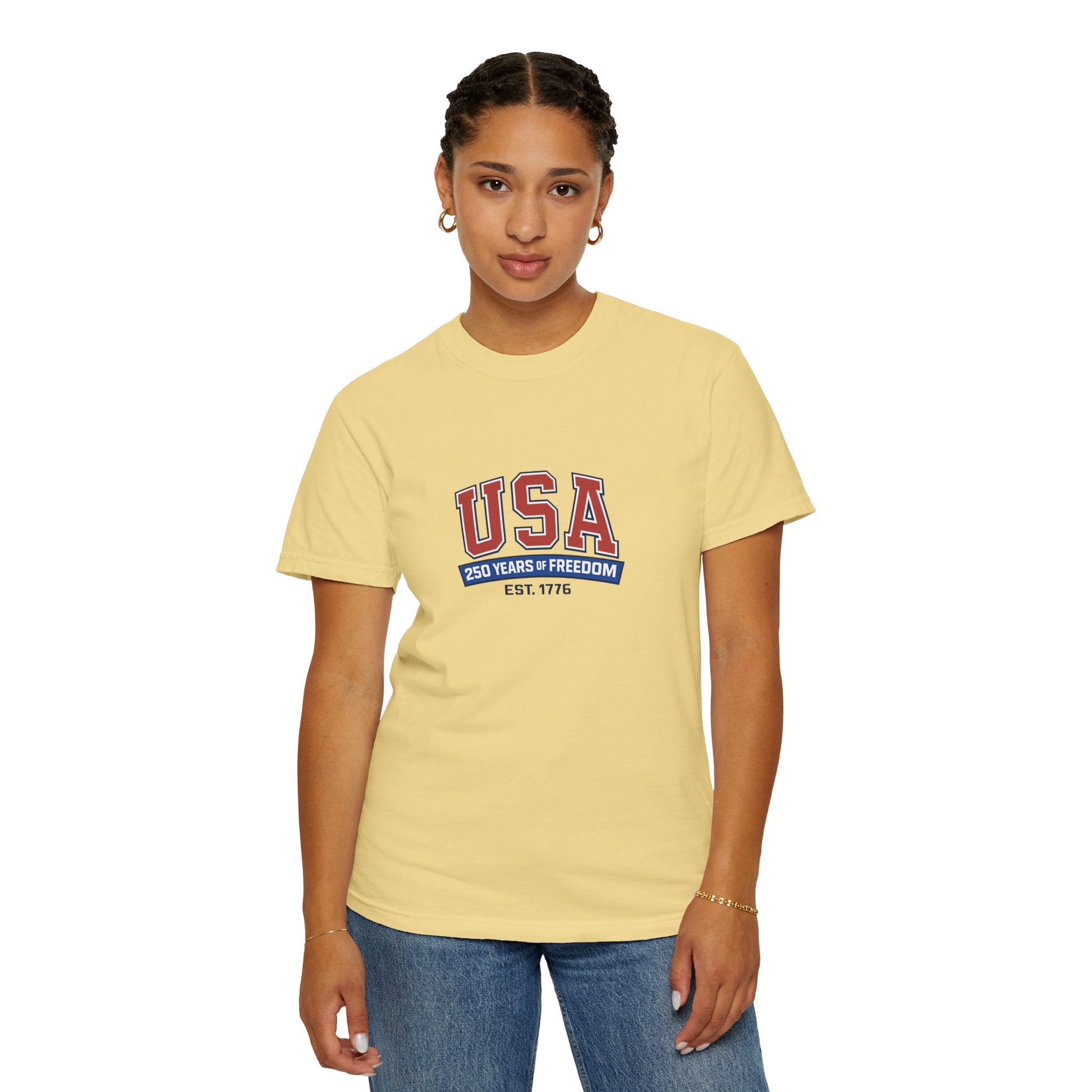 USA 250 Years of Freedom T-Shirt | Unisex | 100% Cotton | American Pride Spirit
