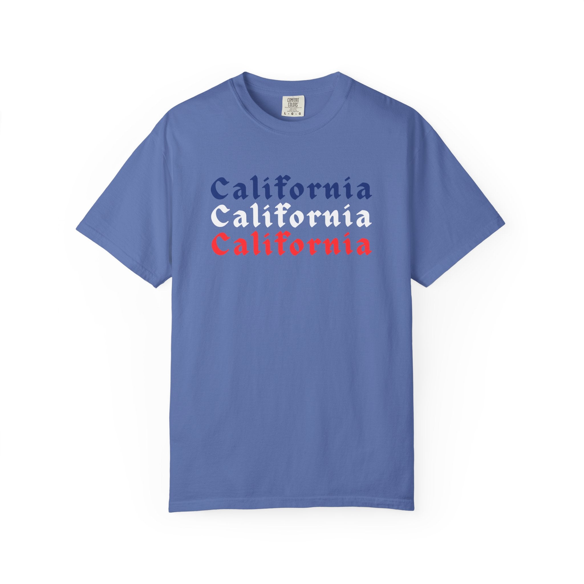 California Patriotic Colors T-Shirt | Unisex | 100% Cotton | American Pride Spirit