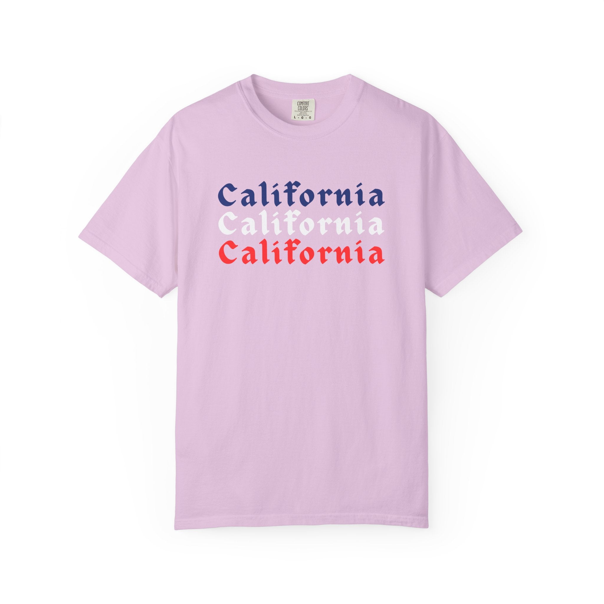 California Patriotic Colors T-Shirt | Unisex | 100% Cotton | American Pride Spirit