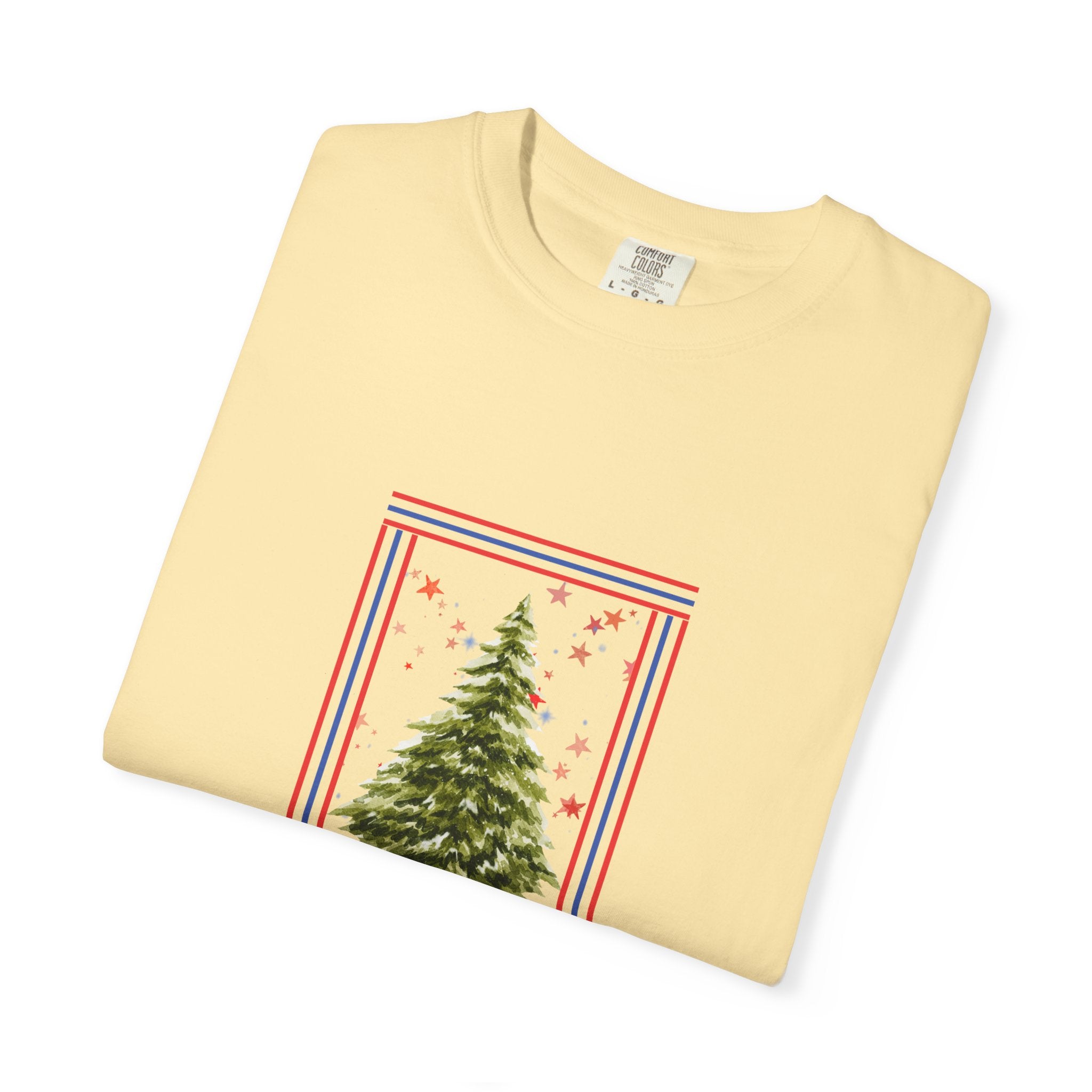 Christmas Tree Graphic T-Shirt | Unisex | 100% Cotton | American Pride Spirit