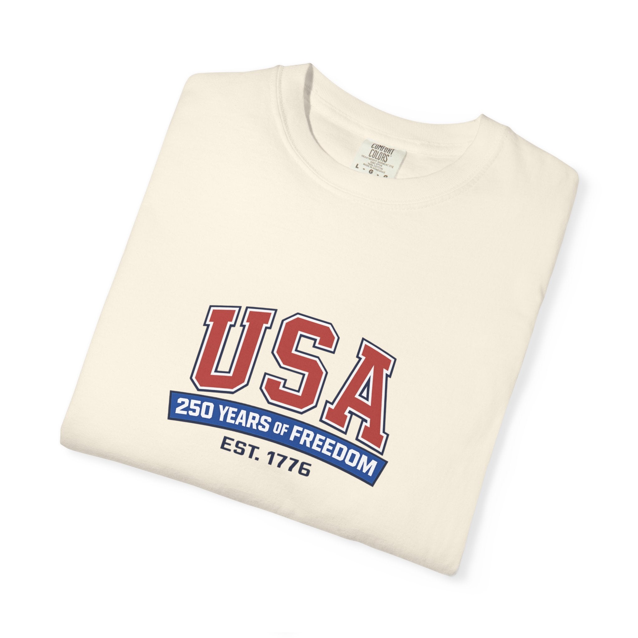 USA 250 Years of Freedom T-Shirt | Unisex | 100% Cotton | American Pride Spirit