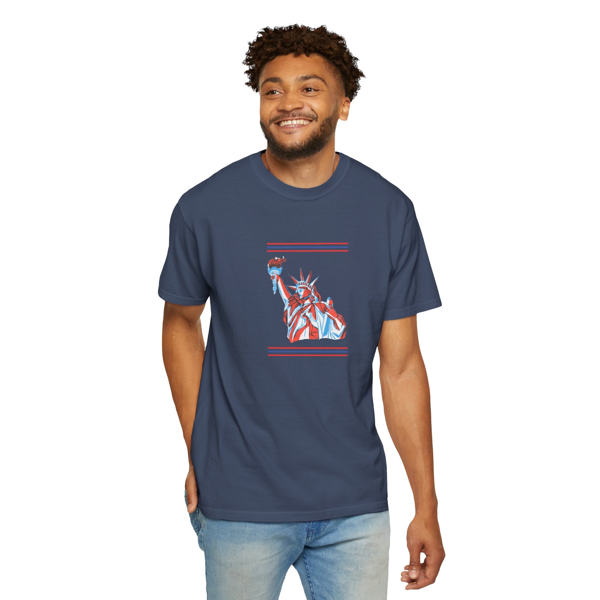 Patriotic Stars & Liberty Tee | Unisex | 100% Cotton | American Pride Spirit