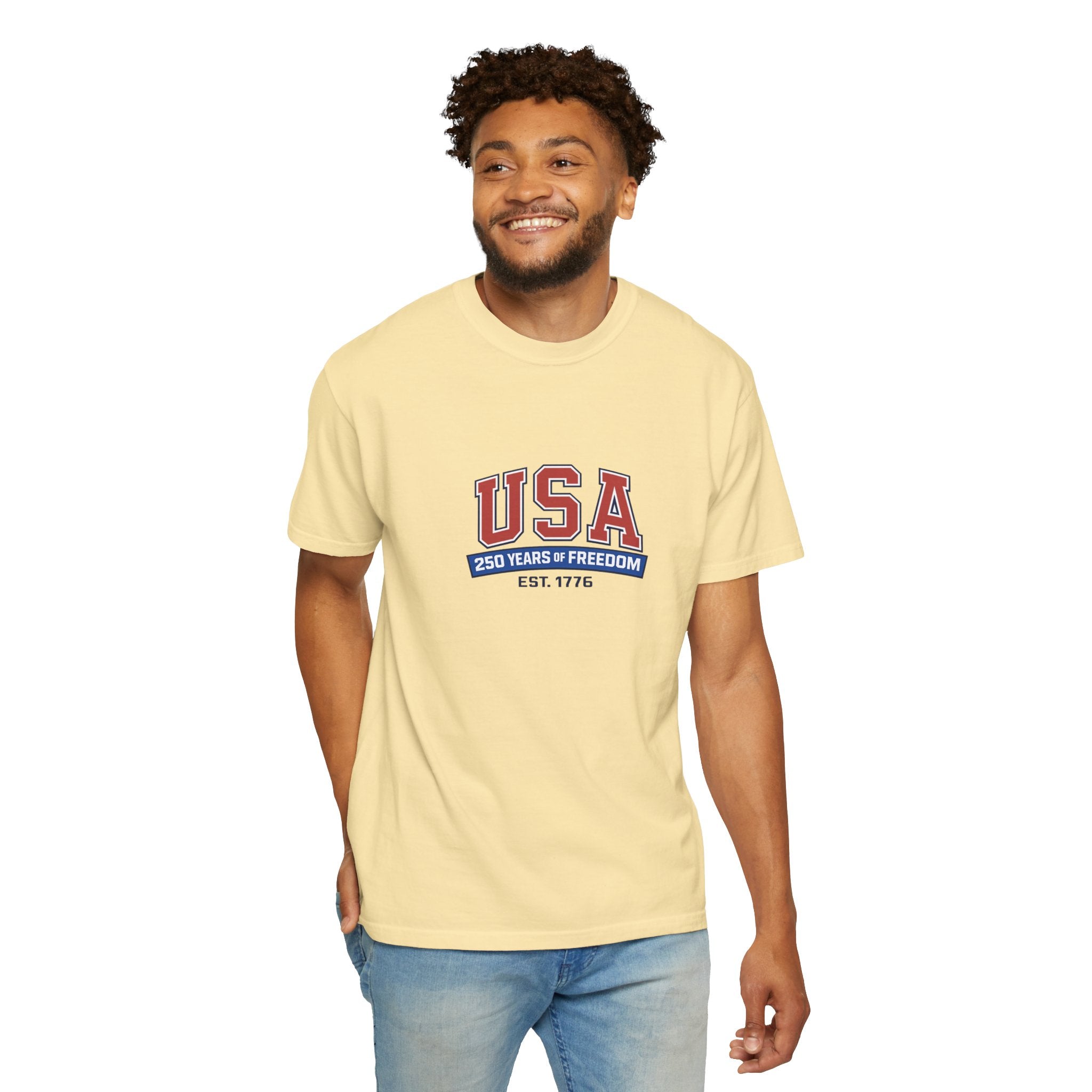 USA 250 Years of Freedom T-Shirt | Unisex | 100% Cotton | American Pride Spirit