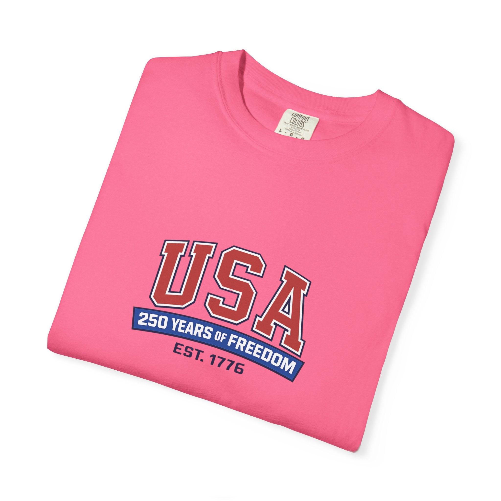 USA 250 Years of Freedom T-Shirt | Unisex | 100% Cotton | American Pride Spirit