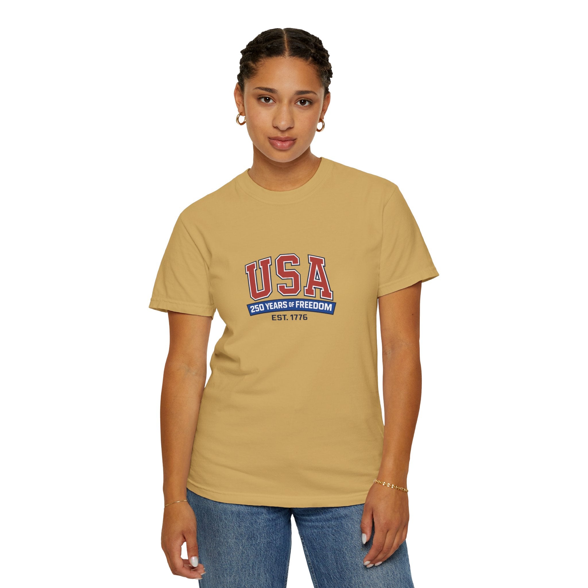 USA 250 Years of Freedom T-Shirt | Unisex | 100% Cotton | American Pride Spirit