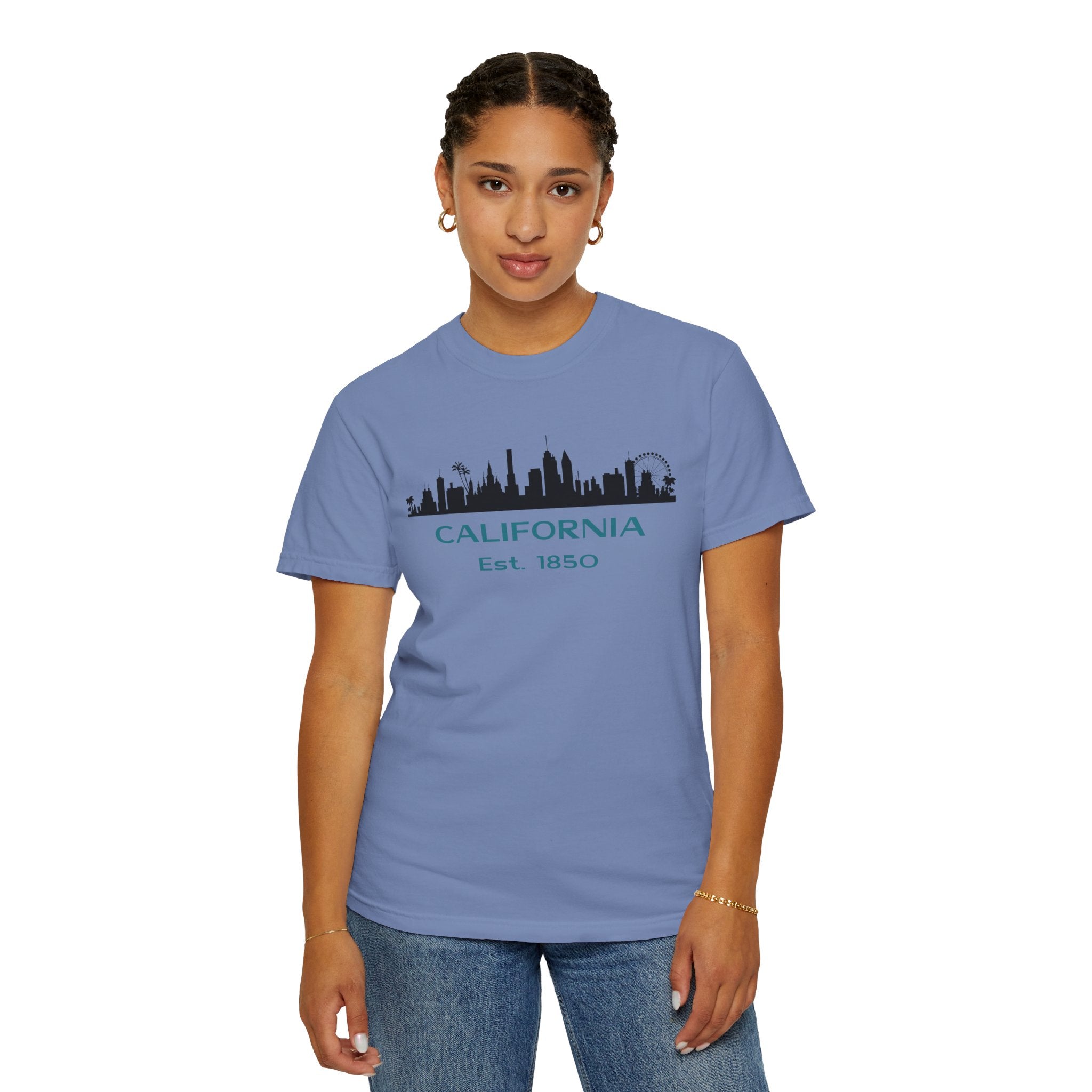 California Skyline T-shirt | Unisex | 100% Cotton | American Pride Spirit
