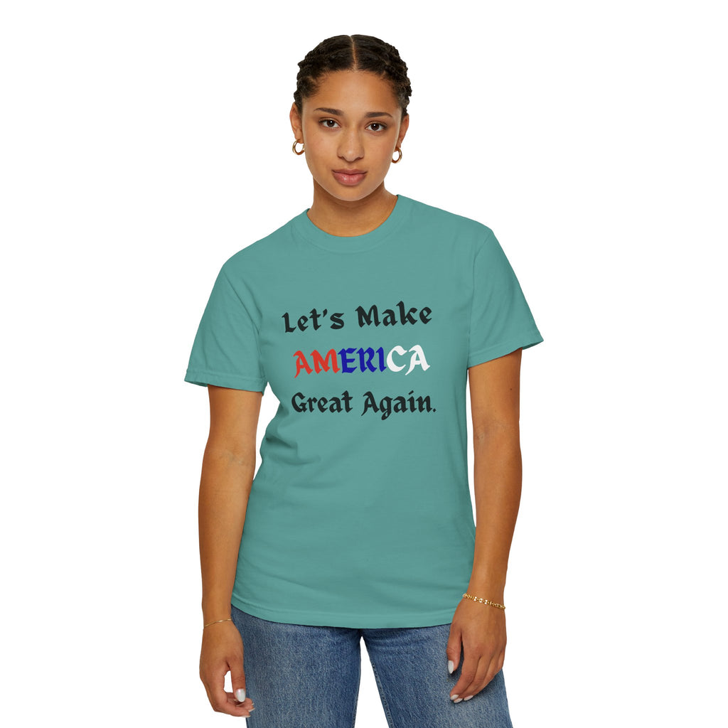 Patriotic American Flag Color T-Shirt | Unisex | 100% Cotton | American Pride Spirit