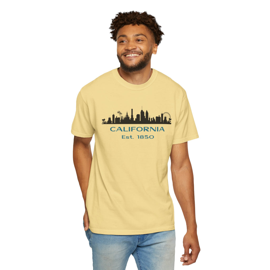 California Skyline T-shirt | Unisex | 100% Cotton | American Pride Spirit