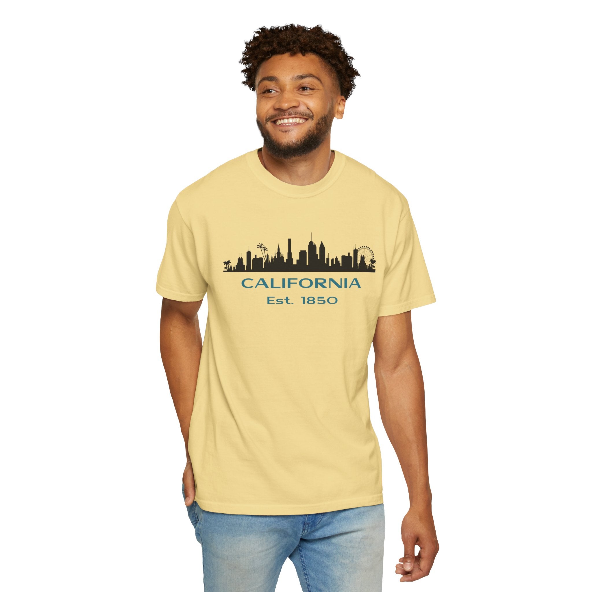 California Skyline T-shirt | Unisex | 100% Cotton | American Pride Spirit