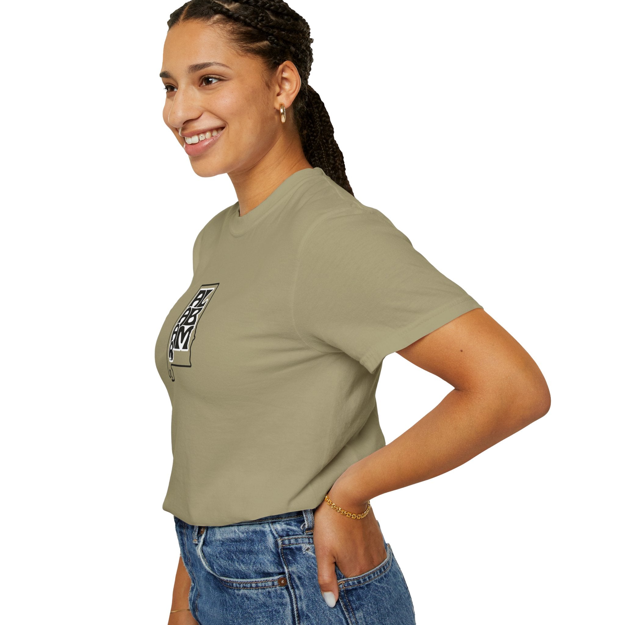 Khaki - T-Shirt - 100% Cotton - Unisex