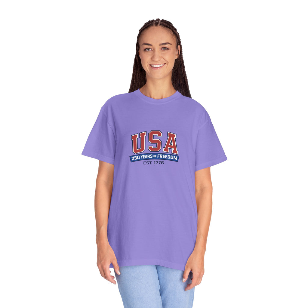 USA 250 Years of Freedom T-Shirt | Unisex | 100% Cotton | American Pride Spirit