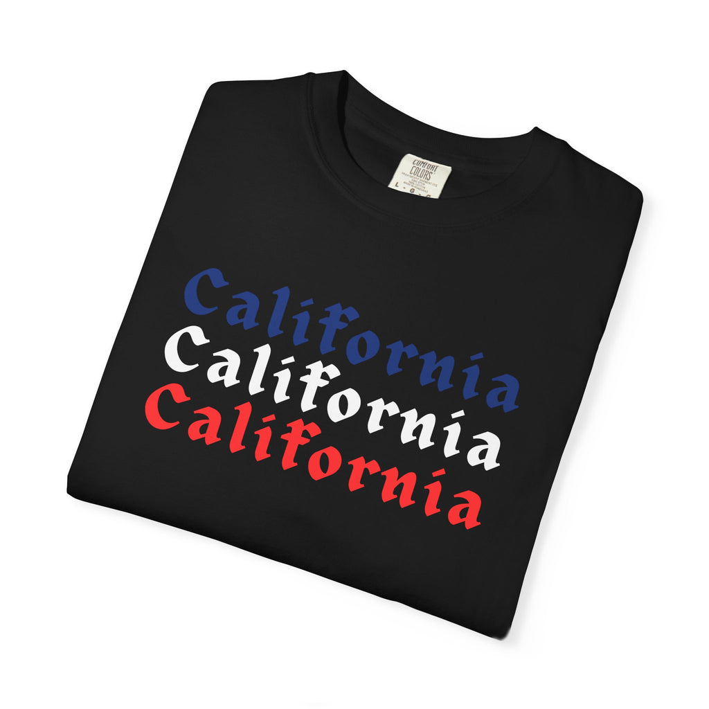 California Patriotic Colors T-Shirt | Unisex | 100% Cotton | American Pride Spirit
