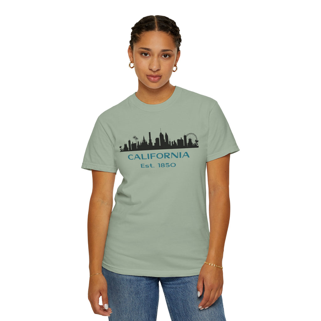 California Skyline T-shirt | Unisex | 100% Cotton | American Pride Spirit