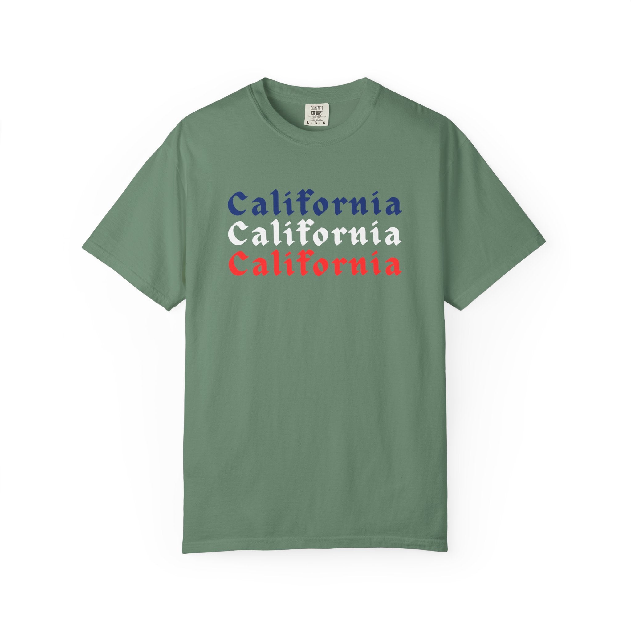 California Patriotic Colors T-Shirt | Unisex | 100% Cotton | American Pride Spirit