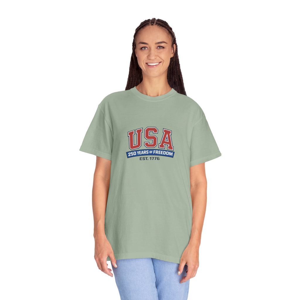 USA 250 Years of Freedom T-Shirt | Unisex | 100% Cotton | American Pride Spirit