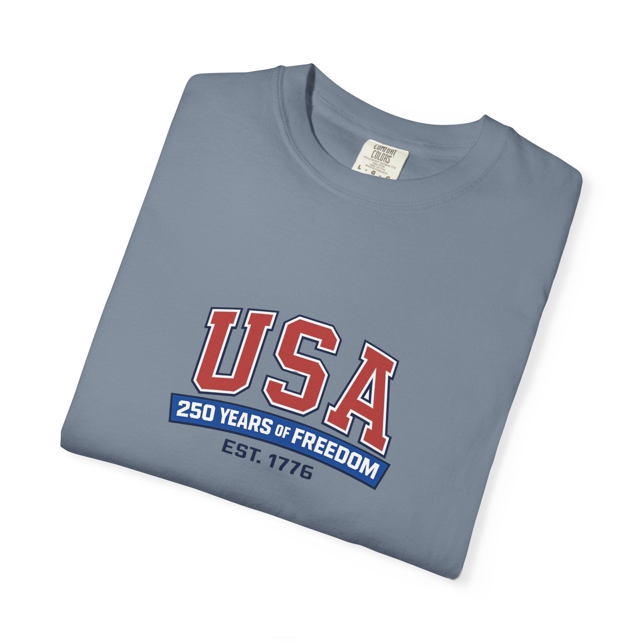 USA 250 Years of Freedom T-Shirt | Unisex | 100% Cotton | American Pride Spirit