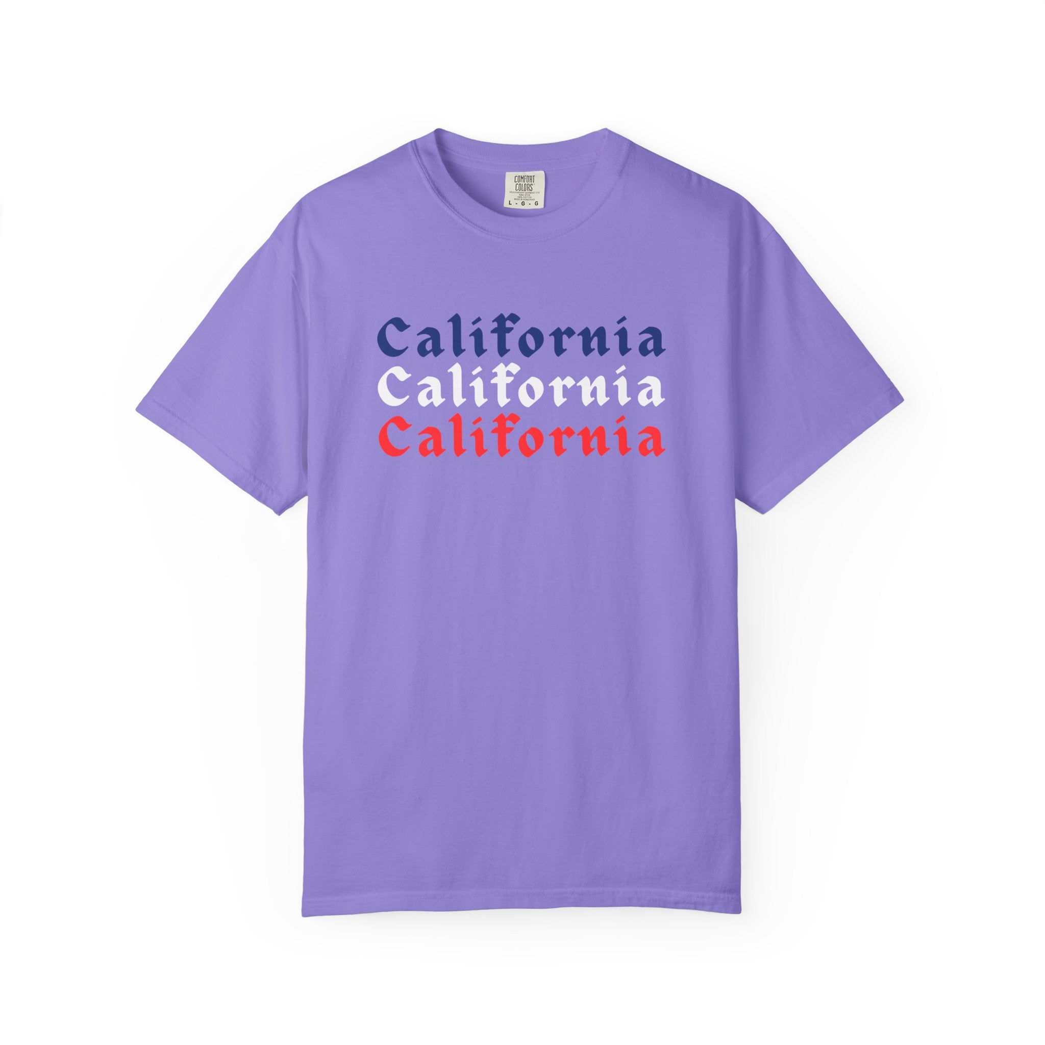 California Patriotic Colors T-Shirt | Unisex | 100% Cotton | American Pride Spirit