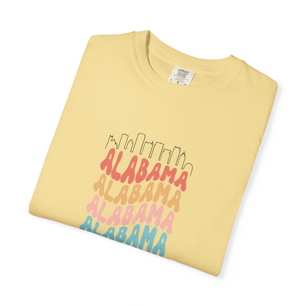 Alabama Designer Skyline T-Shirt | Unisex  | 100% Cotton | American Pride Spirit