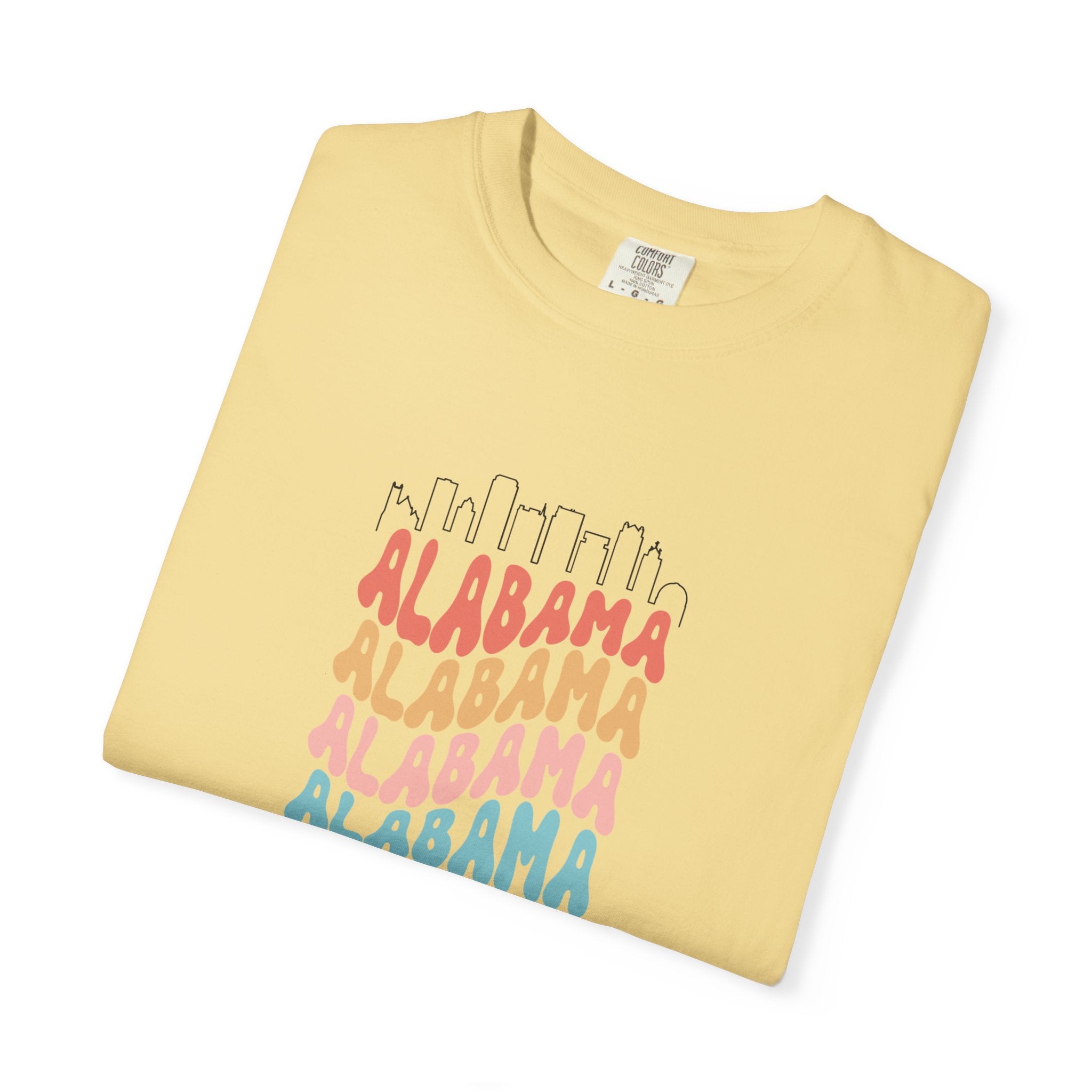 Alabama Designer Skyline T-Shirt | Unisex  | 100% Cotton | American Pride Spirit