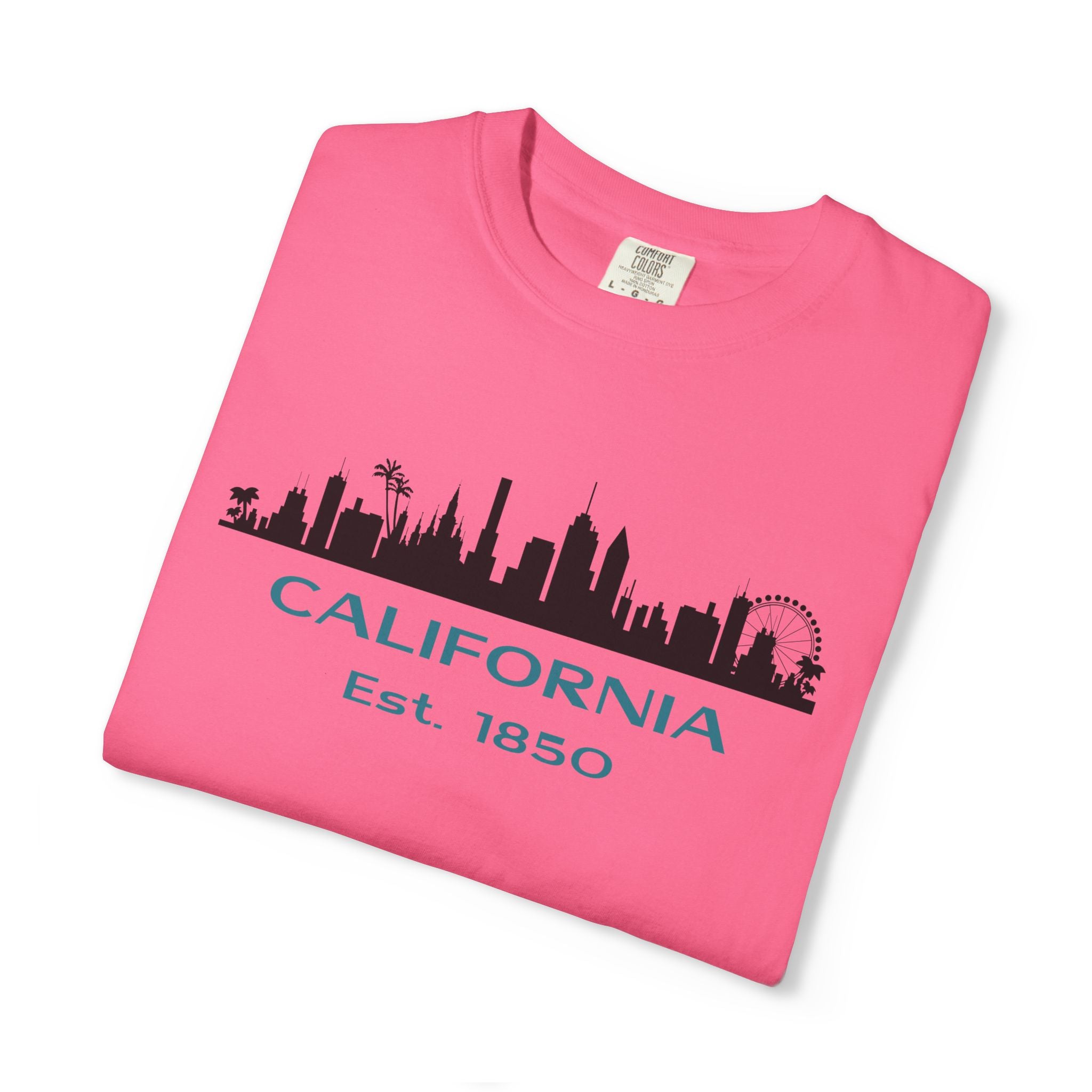 California Skyline T-shirt | Unisex | 100% Cotton | American Pride Spirit