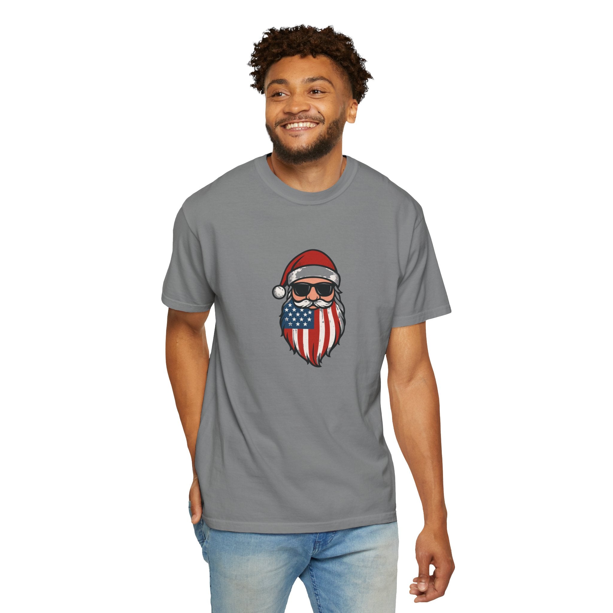 American Santa T-Shirt | Unisex | 100% Cotton | American Pride Spirit