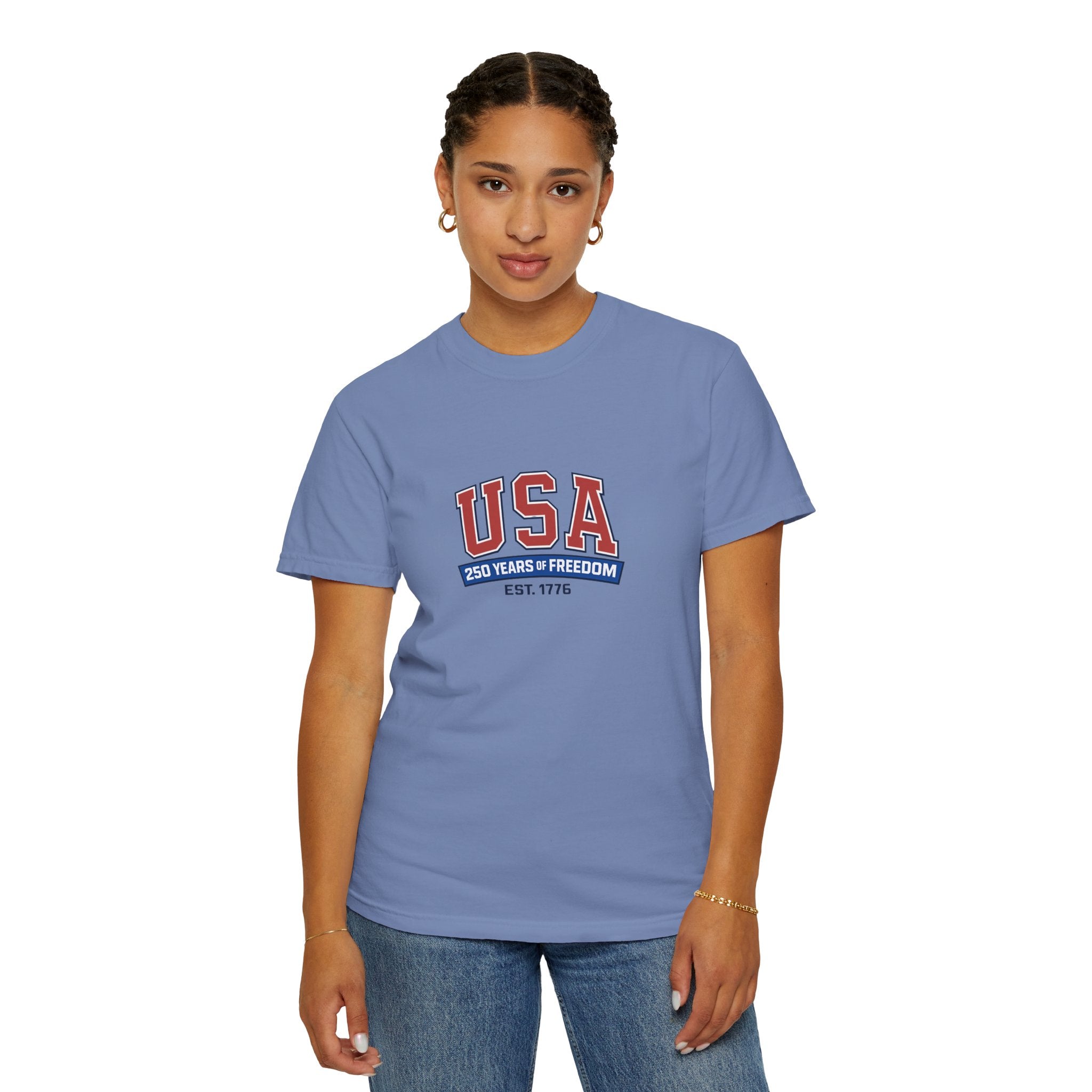 USA 250 Years of Freedom T-Shirt | Unisex | 100% Cotton | American Pride Spirit