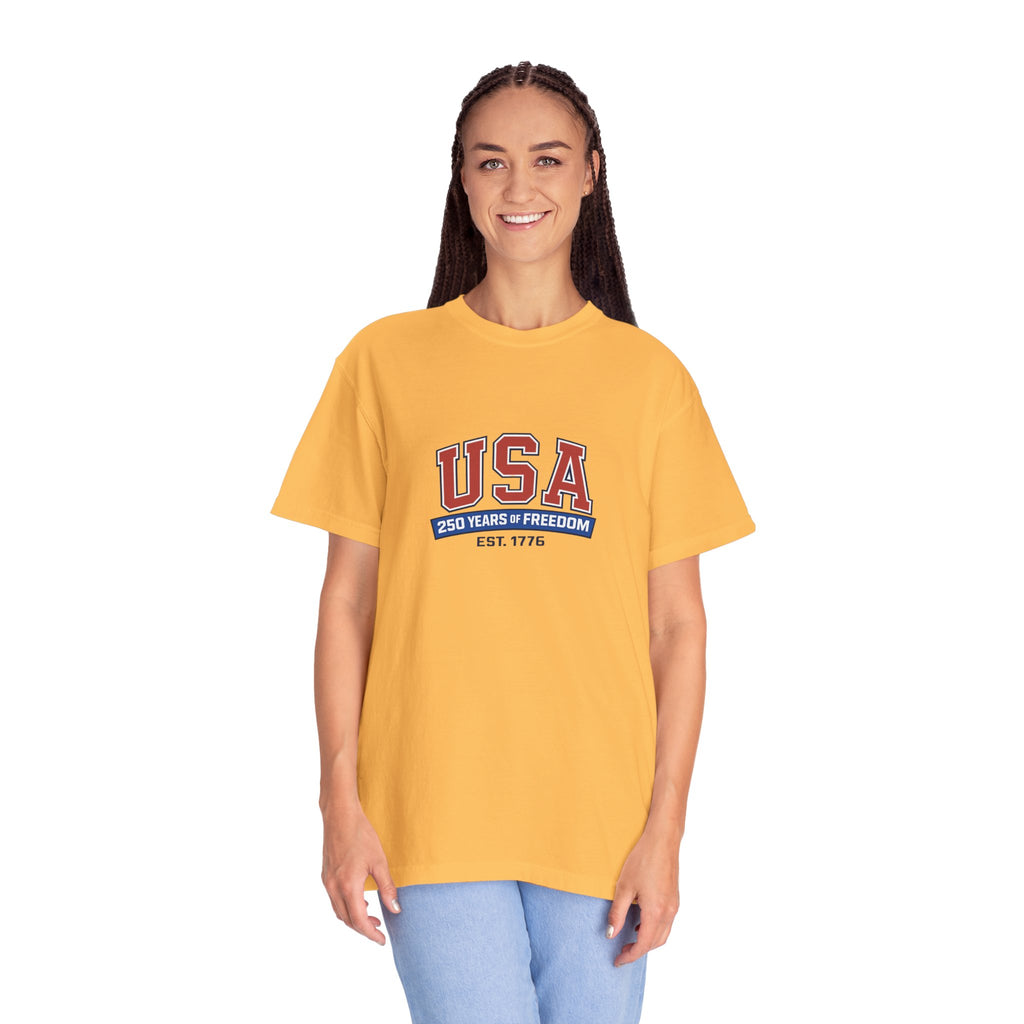 USA 250 Years of Freedom T-Shirt | Unisex | 100% Cotton | American Pride Spirit