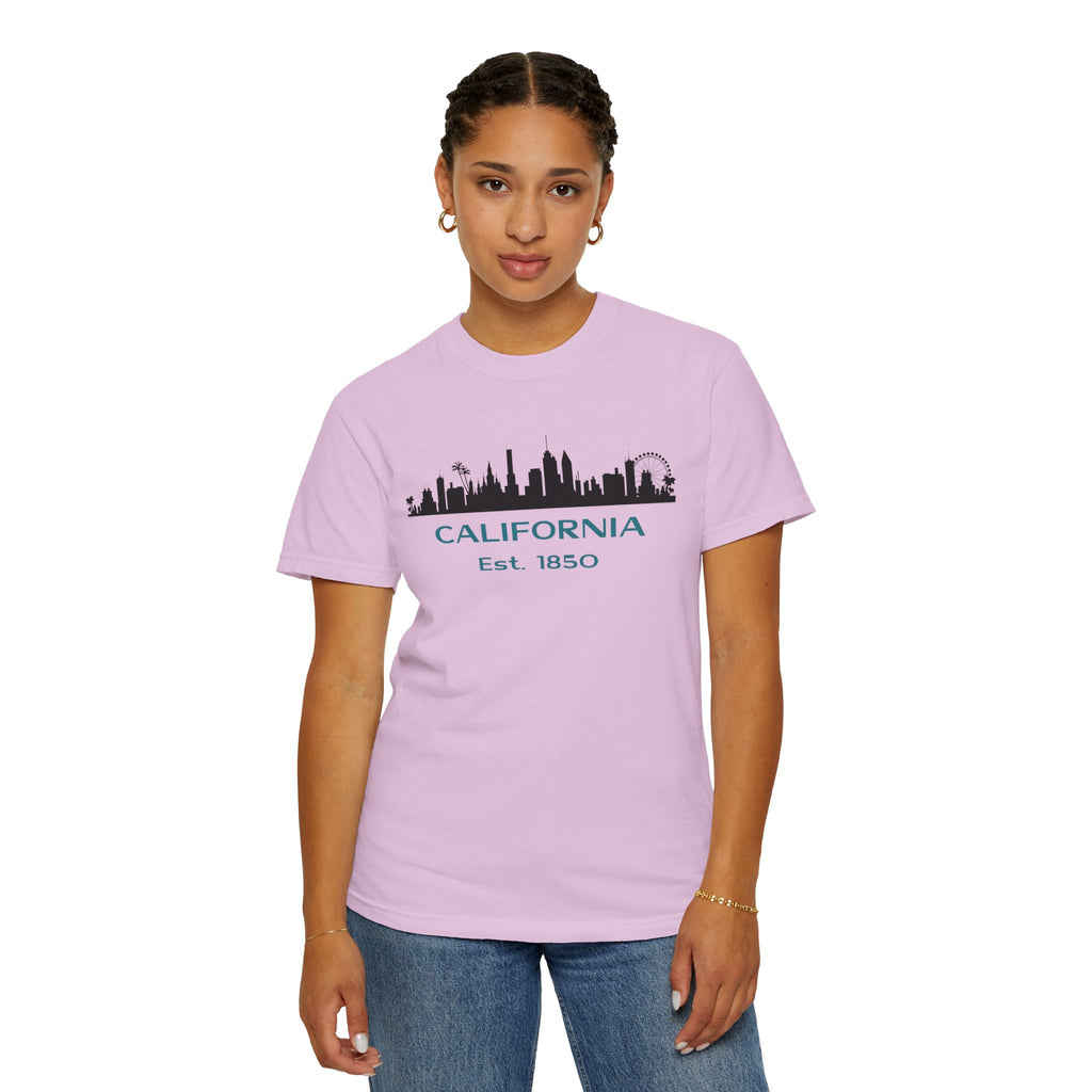 California Skyline T-shirt | Unisex | 100% Cotton | American Pride Spirit