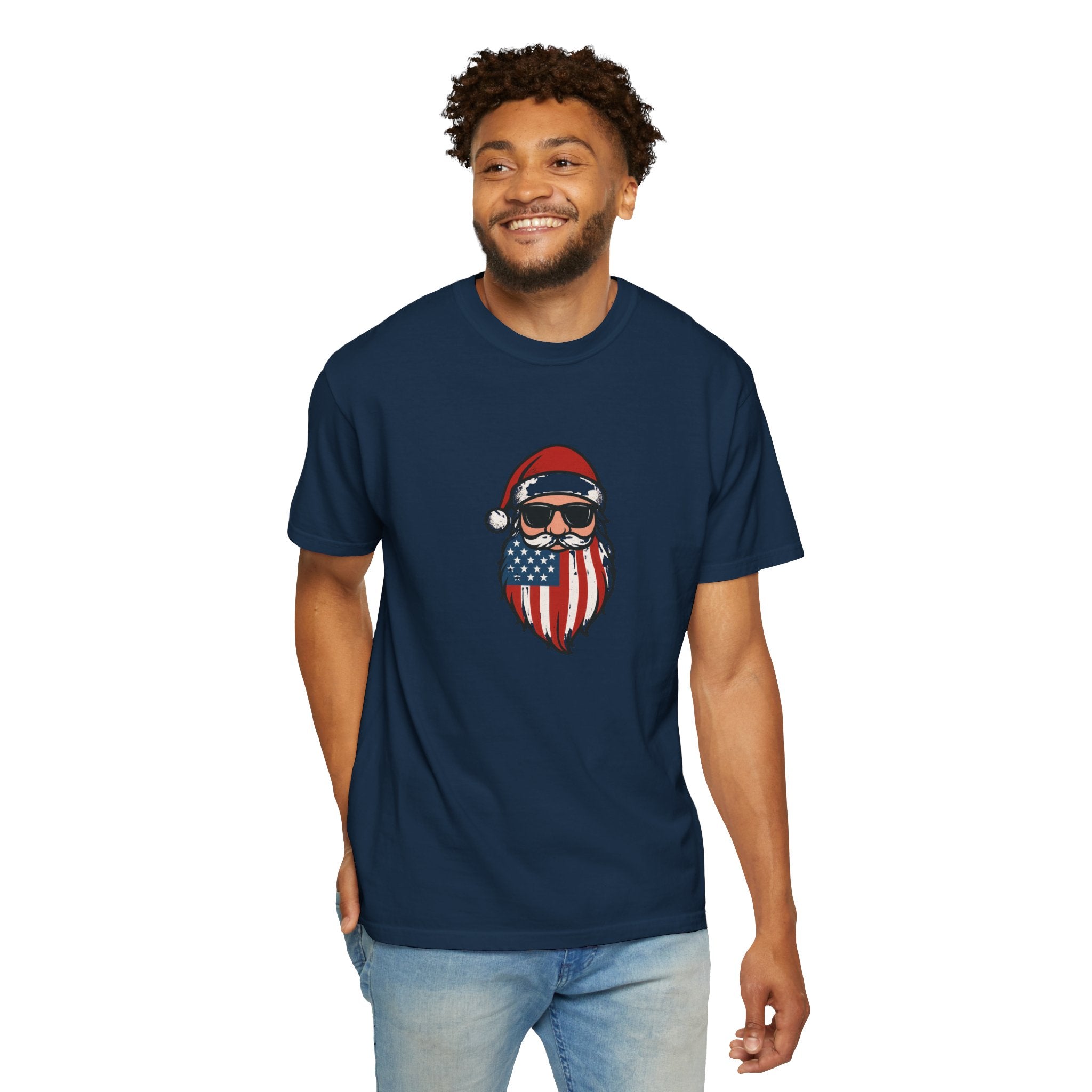 American Santa T-Shirt | Unisex | 100% Cotton | American Pride Spirit