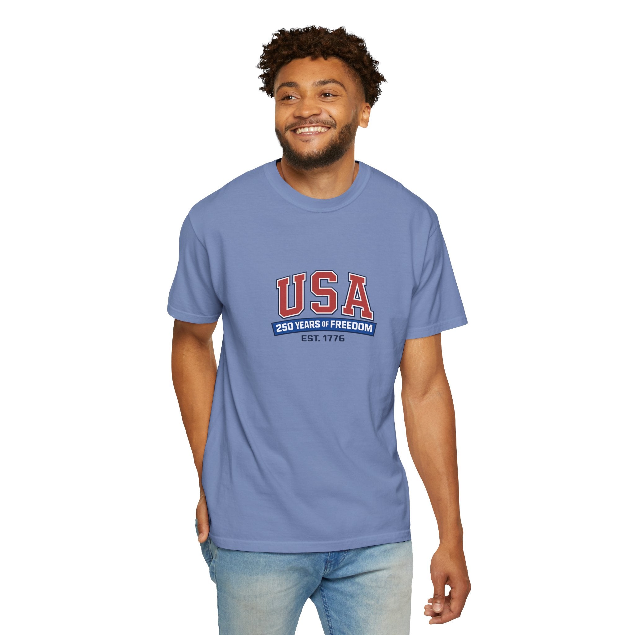 USA 250 Years of Freedom T-Shirt | Unisex | 100% Cotton | American Pride Spirit