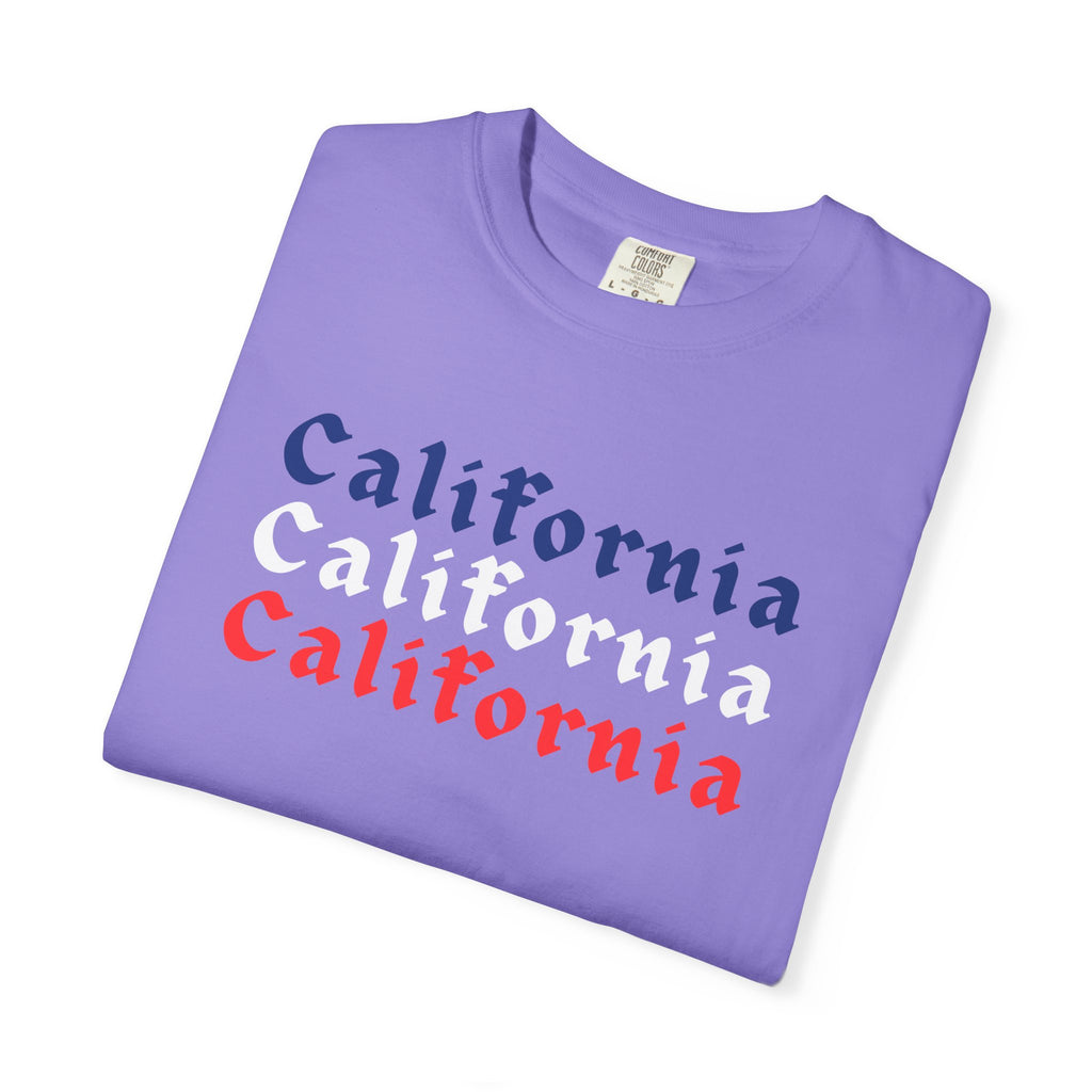 California Patriotic Colors T-Shirt | Unisex | 100% Cotton | American Pride Spirit